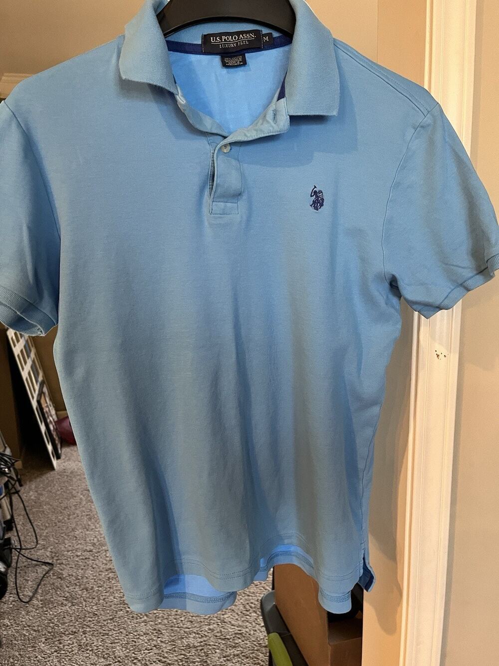 US Polo Association polo shirt Men’s Medium Blue Luxury Feel